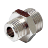 Cylindrical Reducer Nipple, Nickel Plated Brass